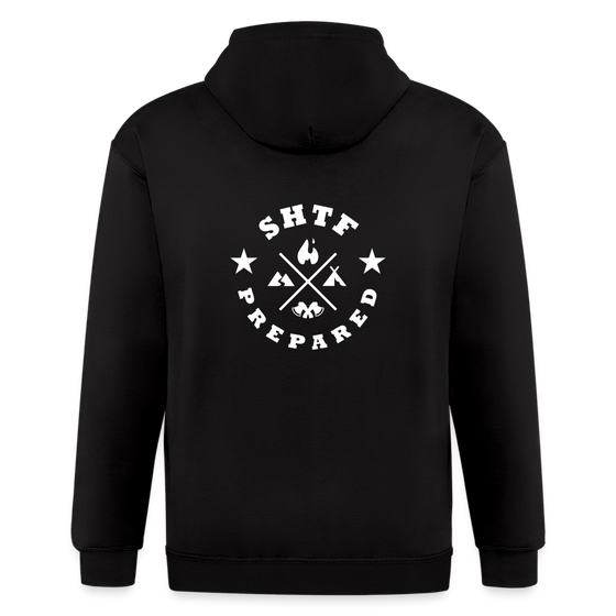 SHTF Prepared - Men's Zip Hoodie - black