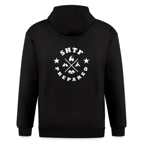 SHTF Prepared - Men's Zip Hoodie - black