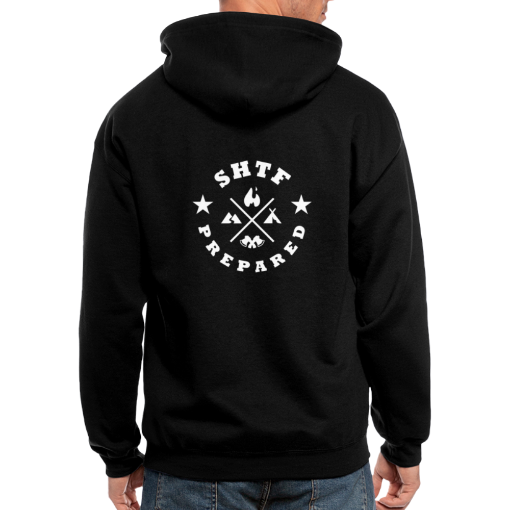 SHTF Prepared - Men's Zip Hoodie - black