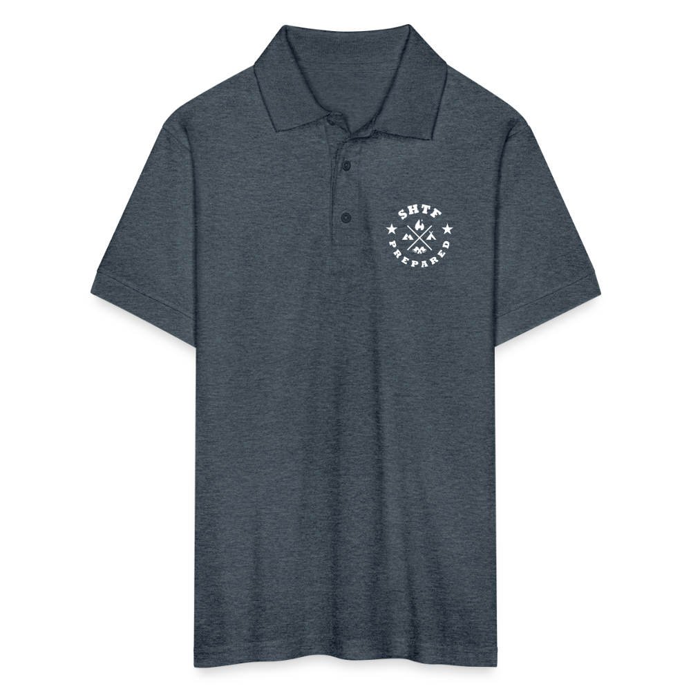 SHTF Prepared - Polo Shirt - deep heather