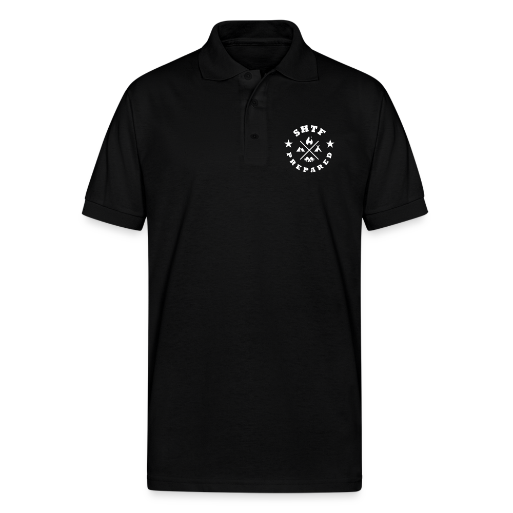 SHTF Prepared - Polo Shirt - black