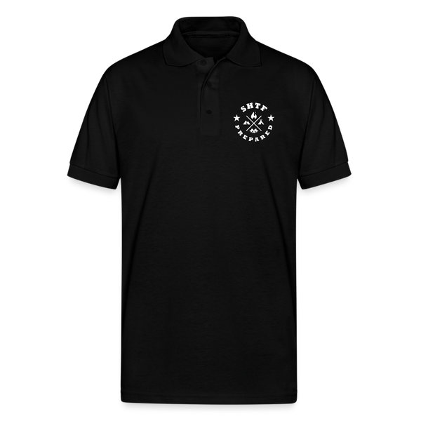 SHTF Prepared - Polo Shirt - black