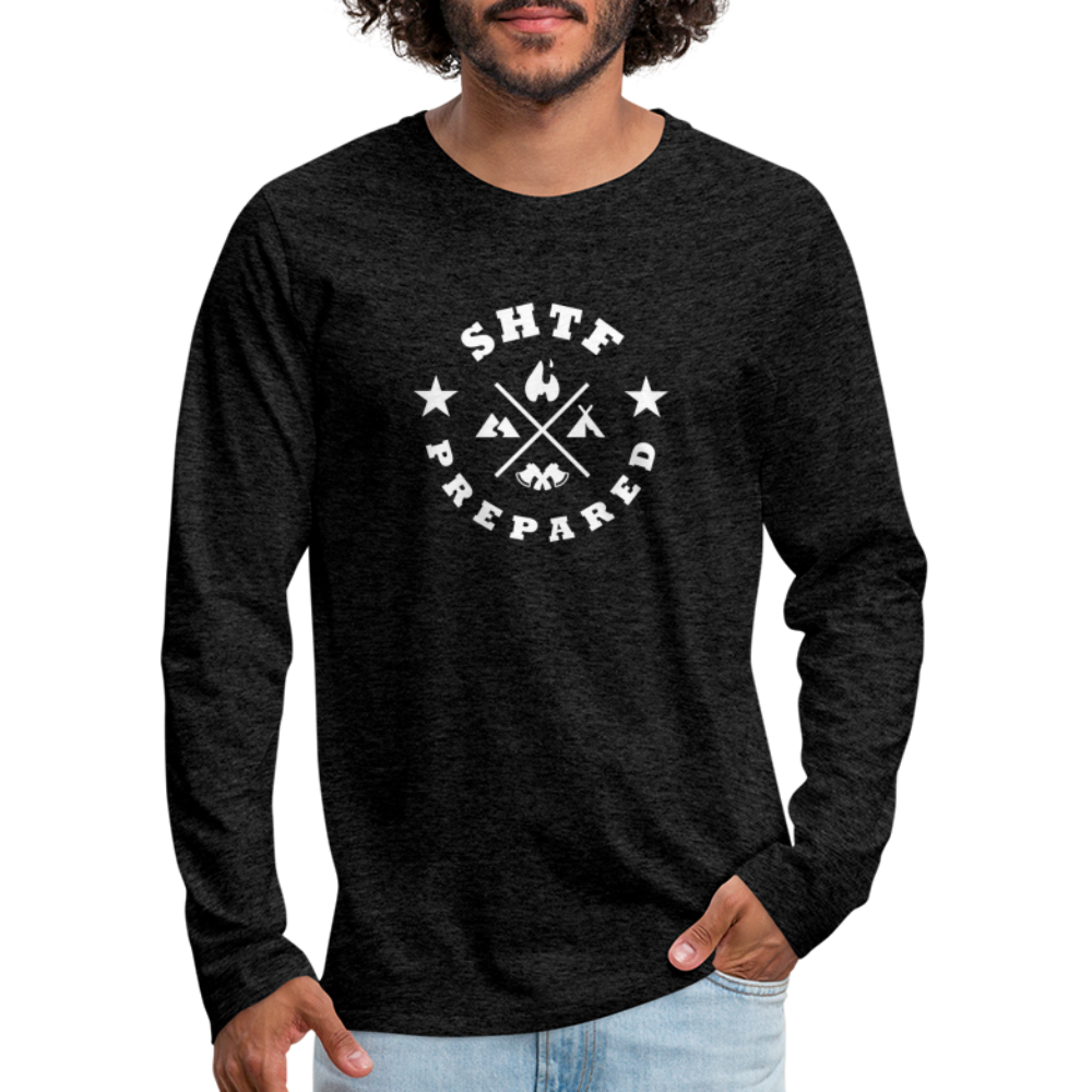 SHTF Prepared -  Long Sleeve T-Shirt - charcoal grey